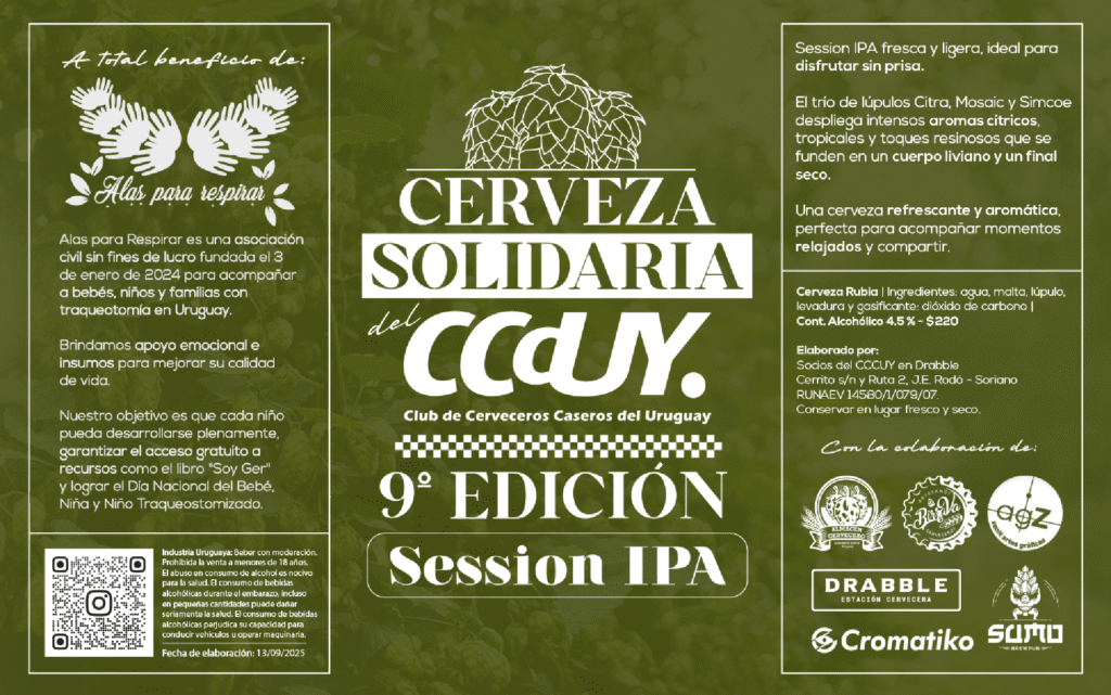 Etiqueta cerveza solidaria