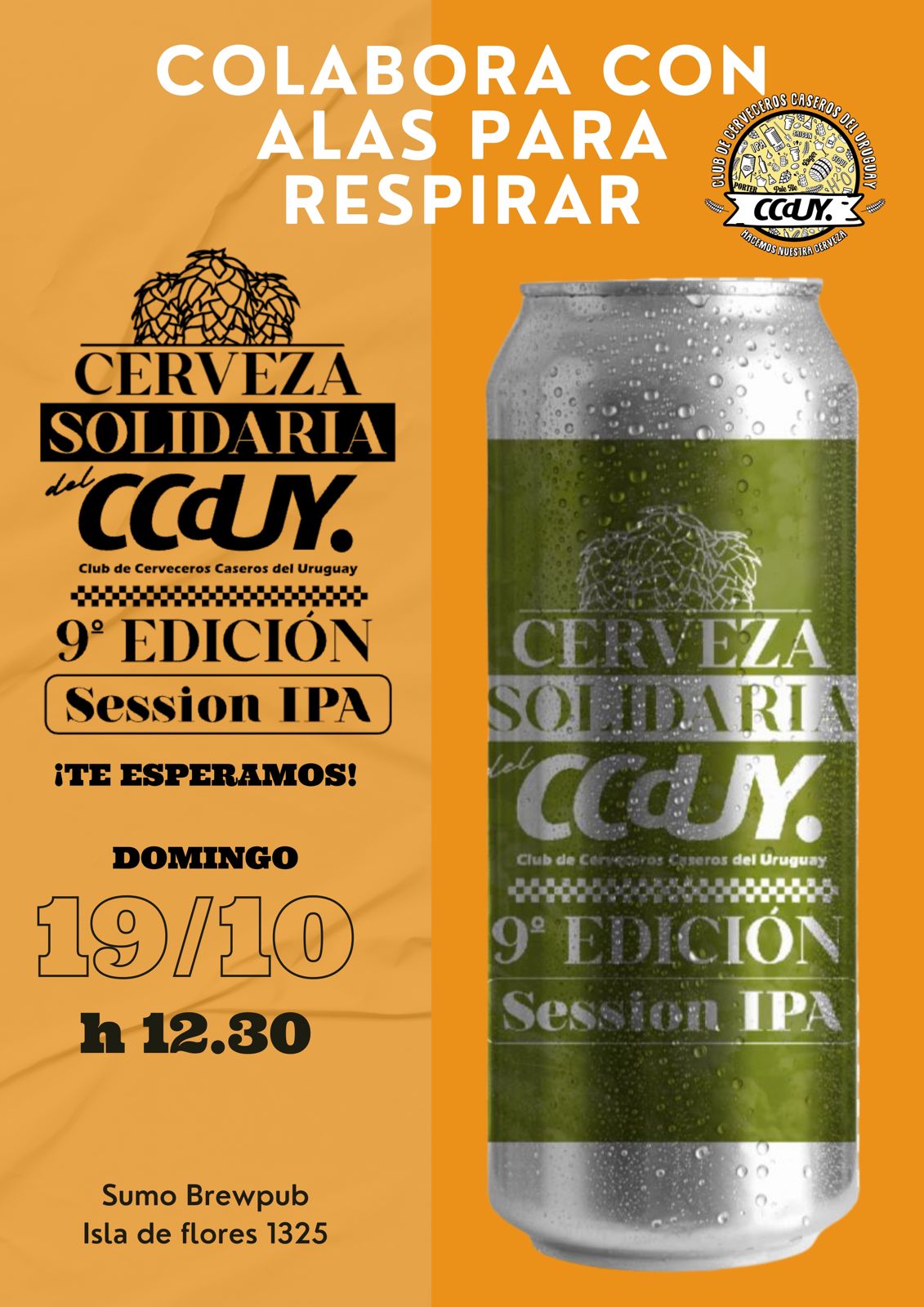 Invitación lanzamiento de la cerveza solidaria